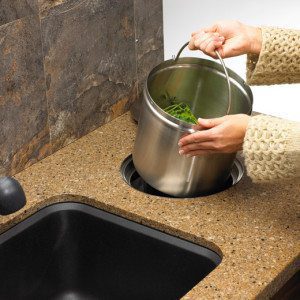 Kitchen Designs by Ken Kelly Green Kitchen Compost System by Blanco