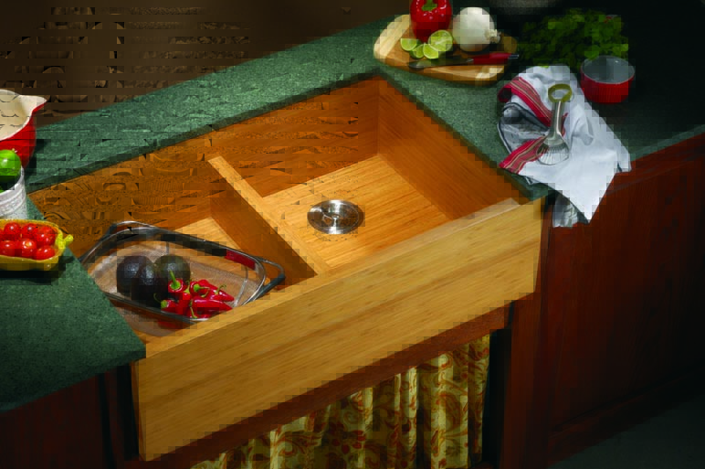 Bamboo Sinks for Kitchen and Bath: Beautiful, Durable, and Ecologically Responsible