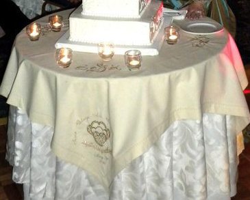 Kitchen Designs Designer Mario Takes the Cake Wedding Cake Tablecloth 3