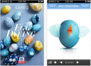 Martha Stewart iPhone App Egg Dyeing 101