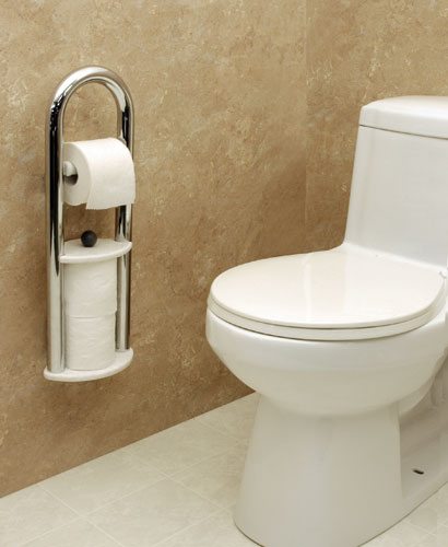 Invisia Toilet Roll Holder Grab Bar - Kitchen Designs by Ken Kelly