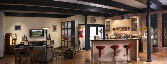 retro kitchen design - wood mode - kitchen designs by ken kelly