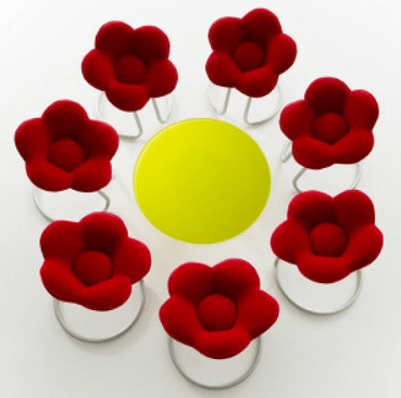 Wacky Wednesday Flower Power Kitchen Stools