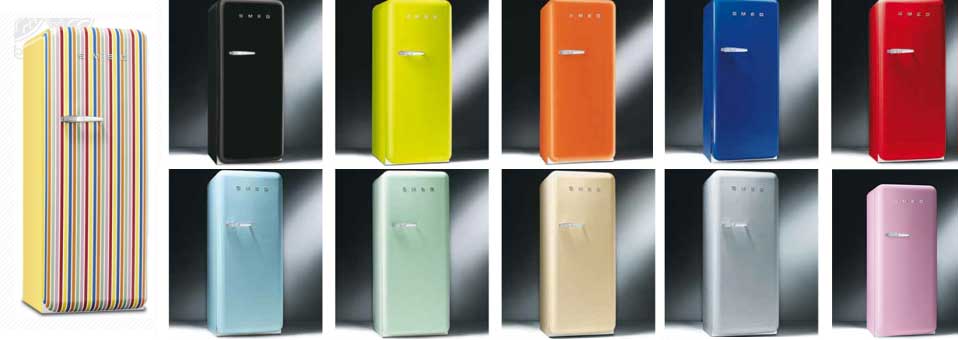 Smeg’s Retro Refrigerators Make a Colorful Kitchen Statement