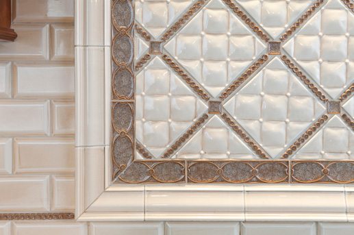 kitchen backsplash with sparkle