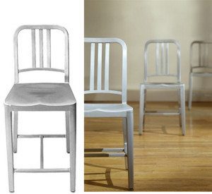 Kitchen Stools - The Emeco Navy Stool, Chair, Child Chair