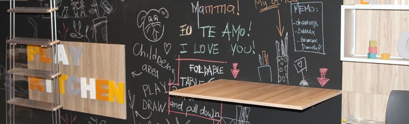 A Kitchen Designed for Homework and Family Organization