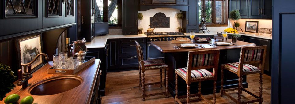 Elegant and Timeless Heirloom Black Luxury Kitchen on Long Island