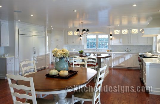 Elegant White Kitchen Photo in Garden City Long Island by Designer Ken Kelly CKD