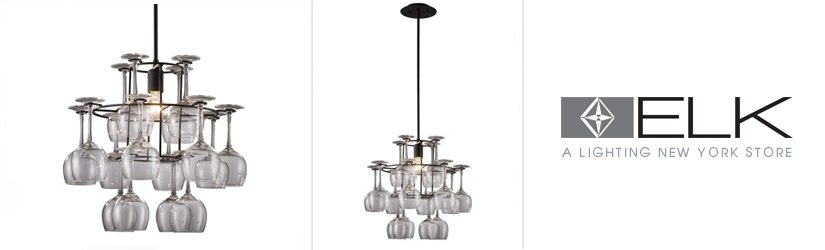 Wine Glass Storage Chandelier