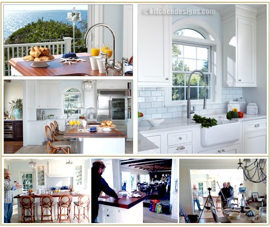 Bistro on the bay - beach house kitchen on Shinnecock Bay in Southampton, Long Island by Kitchen Designs by Ken Kelly