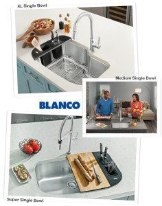 Blanco One Kitchen Sink Single Bowl with Accessories and Inserts, Kitchen Designs by Ken Kelly, Inc.