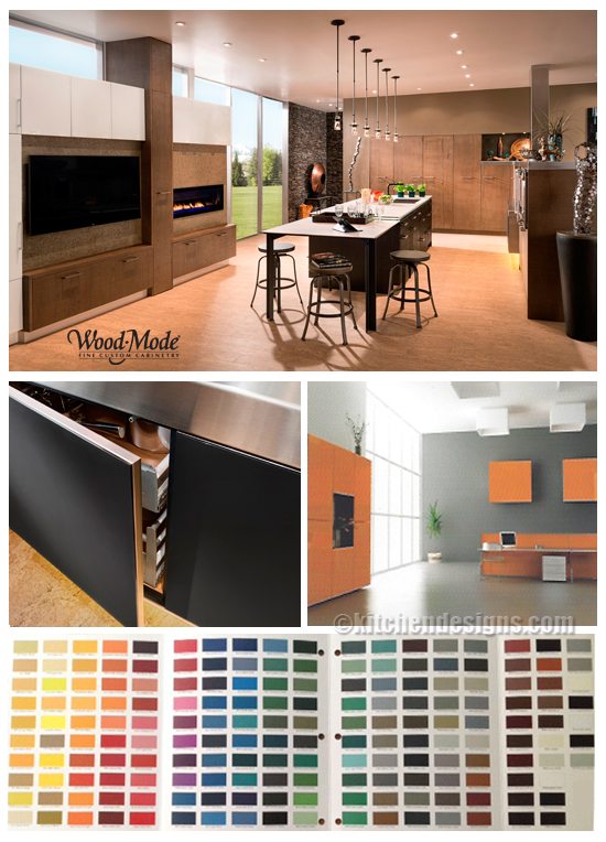 Wood Mode Back Painted Glass Color Palette Kitchen Designs by Ken Kelly Long Island Showroom