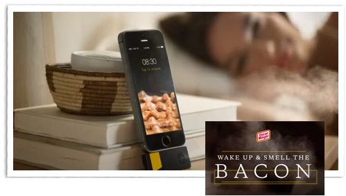 Oscar Meyer New Iphone App is a Bacon Scented Alarm Clock. Wake up and Smell the Bacon.