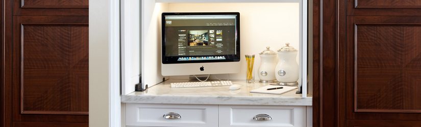 The New Kitchen Desk Landing With No Bulky Phone Chargers