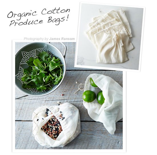 Reusable Produce Bags - Green Kitchen Design - Kitchen designs by Ken Kelly Blog
