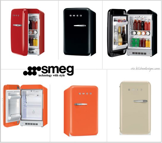 Smeg Retro Style 1.3 Cu. Ft. Red Compact Refrigerator