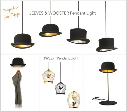 Top Hat Pendant Light Photo - JEEVES & WOOSTER PENDANT LIGHTS BY JAKE PHIPPS
