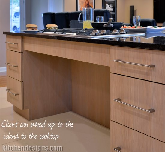ADA Kitchen Design for Accessibility in Wheelchair by Kitchen Designs by Ken Kelly Photo 3