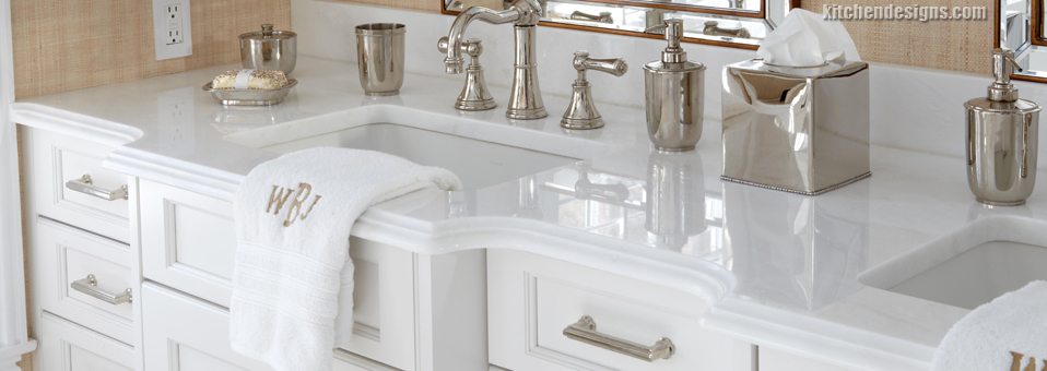 Quartz Alternative to White Carrara Marble Kitchen Countertops