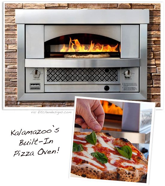 photo of Kalamazoo Built In Outdoor Pizza Oven available at Kitchen Designs by Ken Kelly Long Island Showrooms in Nassau and Suffolk 516-746-3435