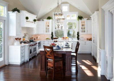 White Kitchen Design on the Long Island Sound in Huntington NY