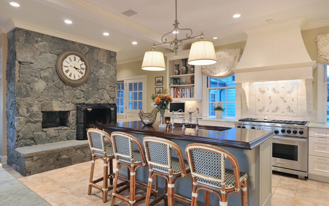Houzz Features a Ken Kelly Kitchen w/ French Bistro Chairs