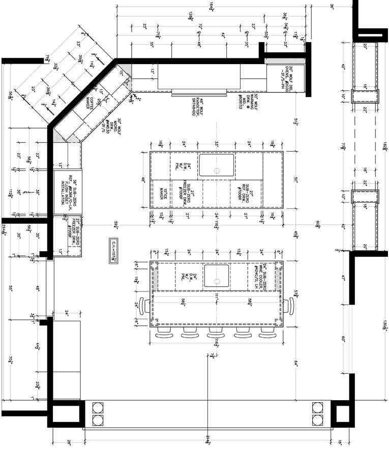 kitchen design floor plans