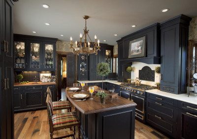 Elegant Timeless Black Kitchen Rockville Center NY