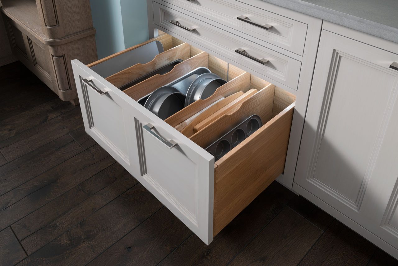 Recessed Kitchen Storage Drawer Dividers