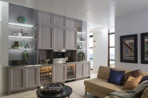 grey wall unit cabinetry