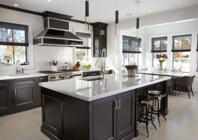 Manhasset Kitchen Design - black kitchens