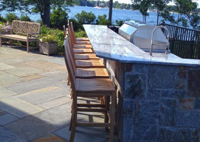 Oyster Bay Cove Long Island Outdoor Kitchen by Ken Kelly