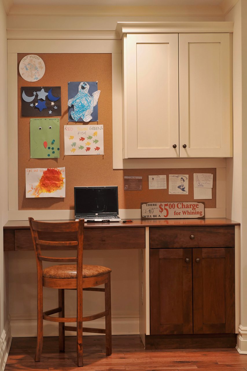 kitchen homework center