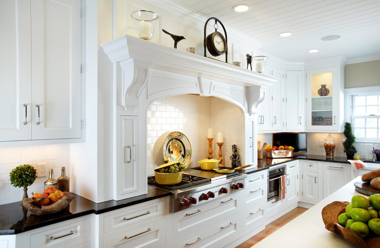 upgrade the kitchen white painted finish