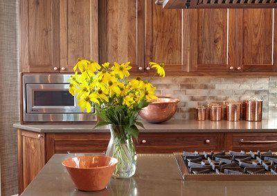 Copper and Walnut Kitchen by Kitchen Designs by Ken Kelly Long Island Showroom