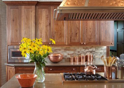 Copper and Walnut Kitchen by Kitchen Designs by Ken Kelly Long Island Showroom