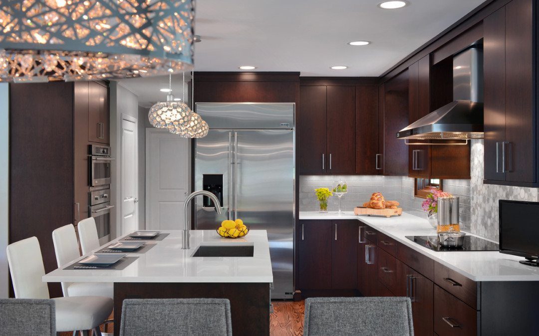 Transitional Kitchen Design in East Hills Long Island