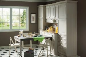 Craft Room with Custom Cabinetry