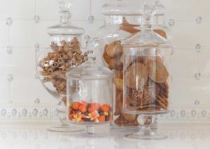 art in the kitchen - apothecary jars
