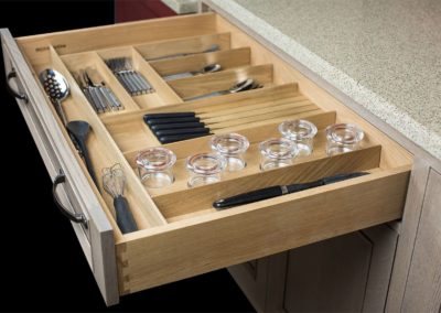 Wood Mode Nova Recessed Kitchen Storage