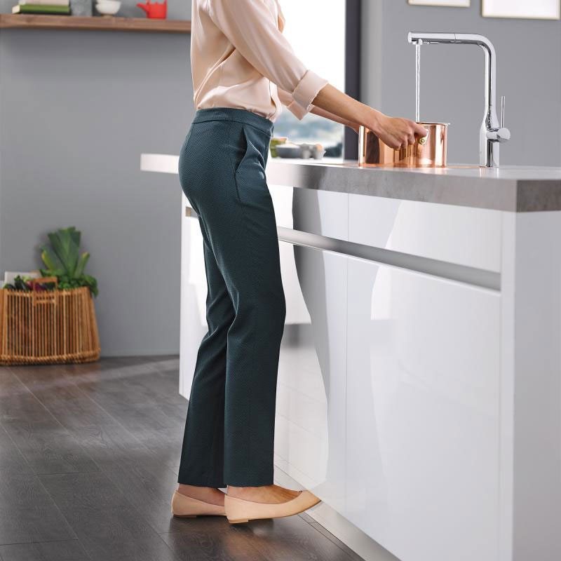 technology in the kitchen Grohe foot controlled water faucet