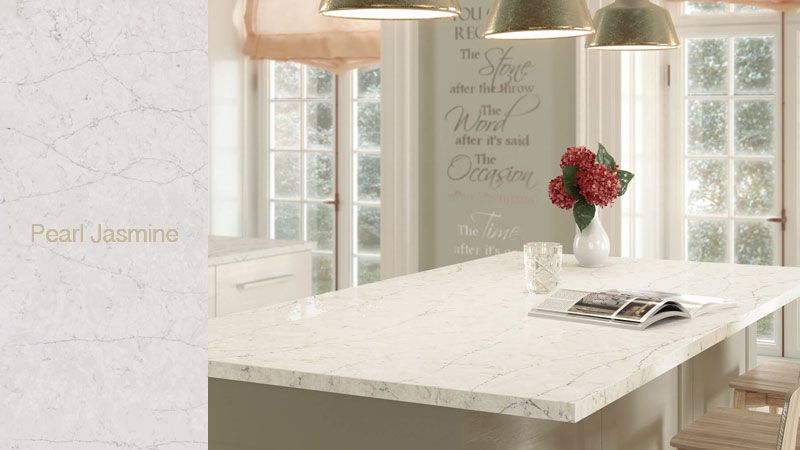 New Quartz Colors Pearl Jasmine Silestone