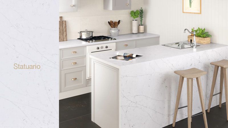 New Quartz Color Statuario by Silestone