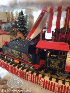 TRAIN TREE LAYOUT DESIGNED BY KITCHEN DESIGNS BY KEN KELLY