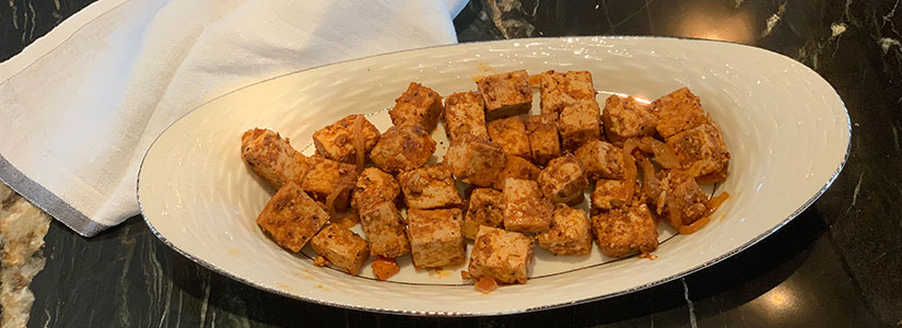 Tofu Baked With BBQ Sauce