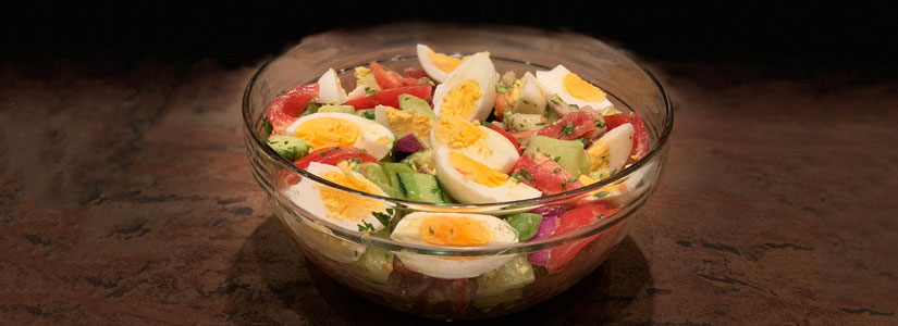 Tomato Egg Avocado Salad