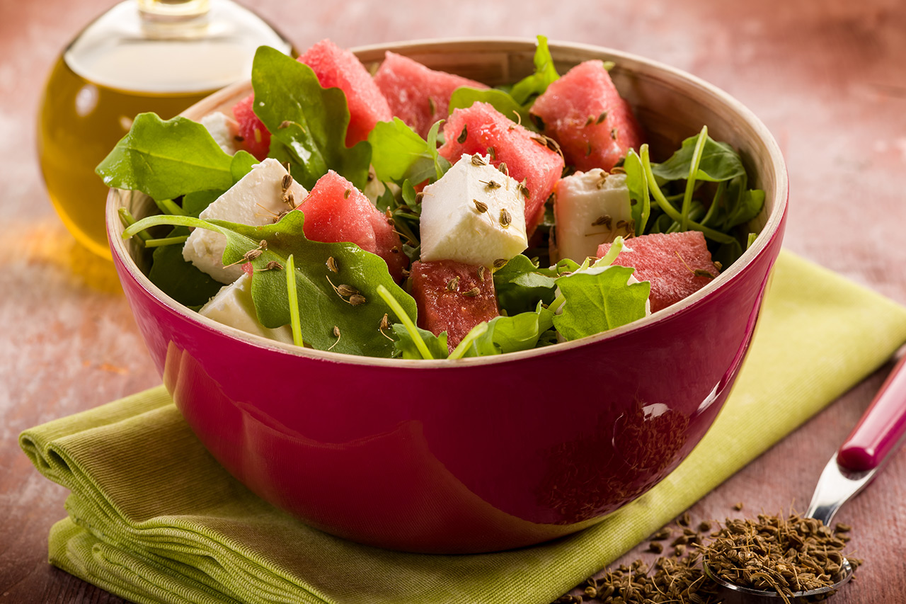 Watermelon Green Salad