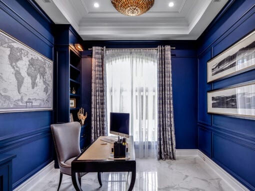 Beautiful Admiral Blue Home Office