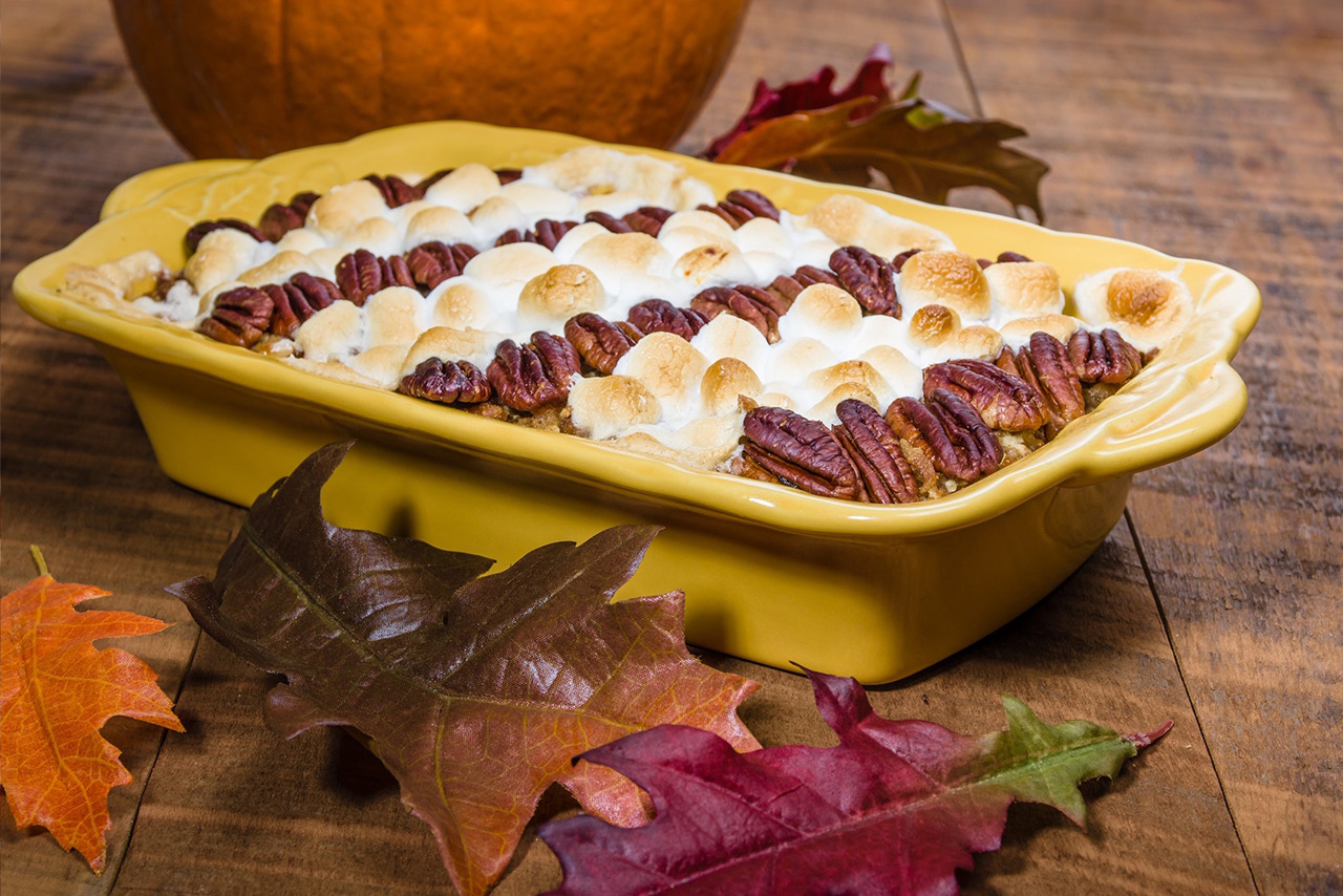 Sweet Potato Casserole with Marshmallows - Great Thanksgiving Dish